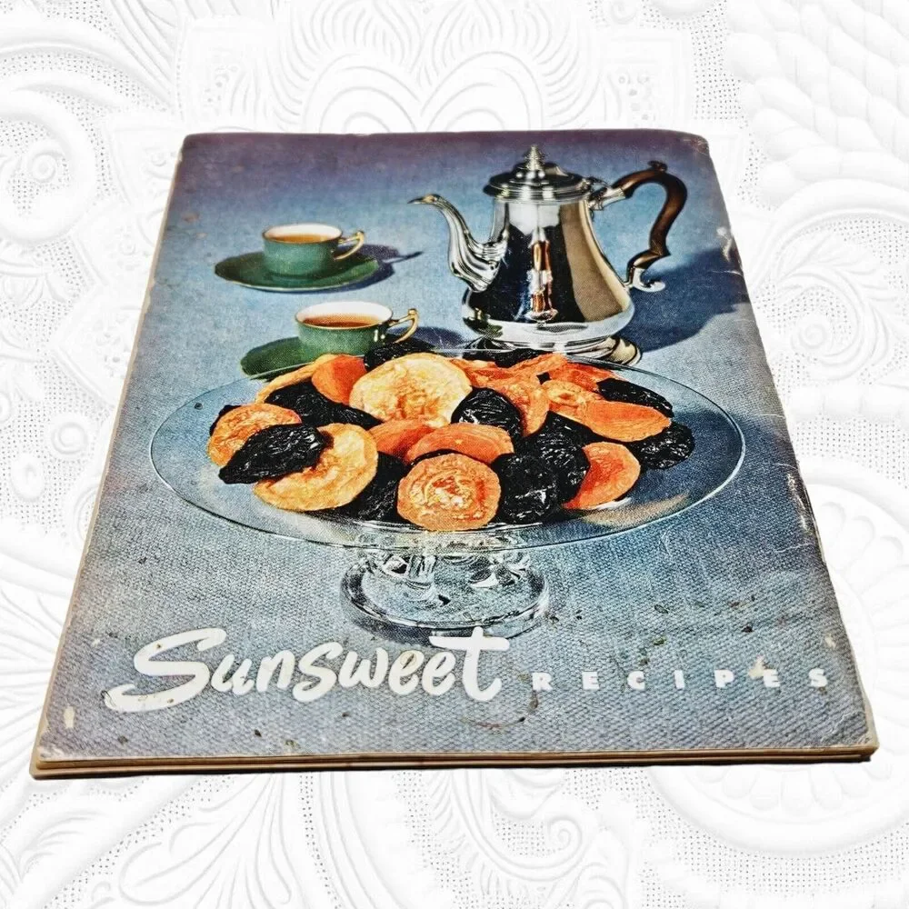 Vintage Sunsweet Recipe Cookbook 1950 Booklet Retro Recipes Health & Happiness
